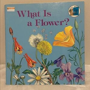 Vintage 1978 Golden Book What is a Flower early learning guide